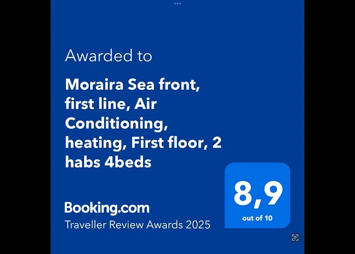 Moraira Sea Front, First Line, Air Conditioning, Heating, First Floor, 2 Habs 4Beds